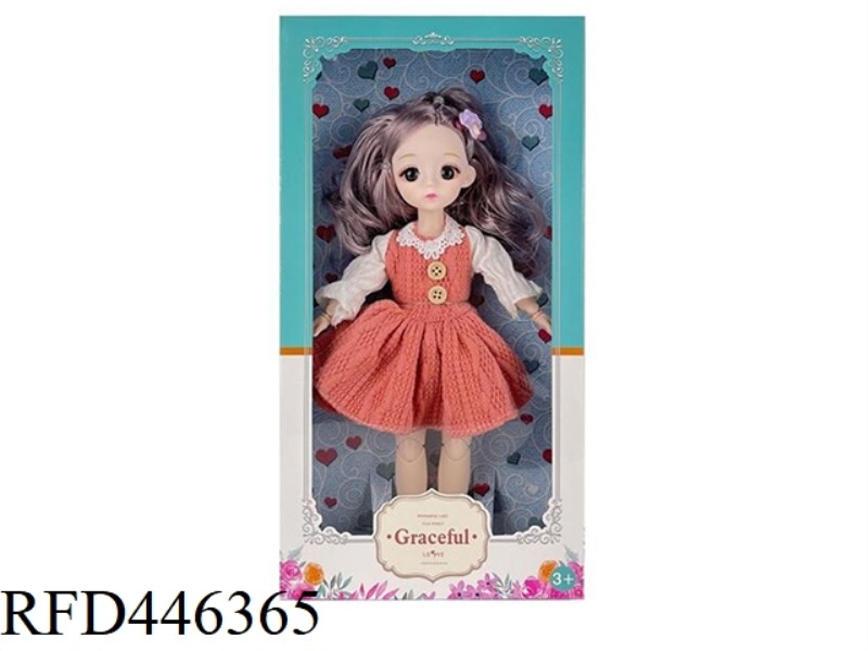 12 INCH HIGH-QUALITY REAL BODY 13 JOINT 3D REAL EYE FAT CHILD YE LUOLI FASHION BARBIE