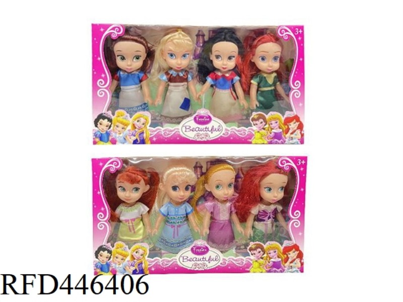 6-INCH EMPTY DISNEY SALON PRINCESS (4 SETS)