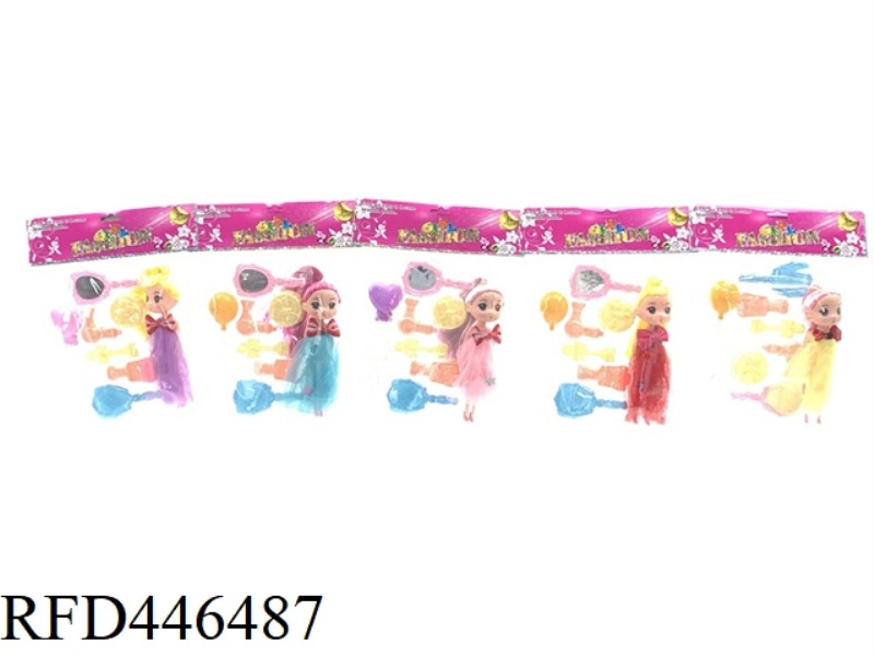 7-INCH CONFUSED DOLL WITH BLISTER AND BALLOON