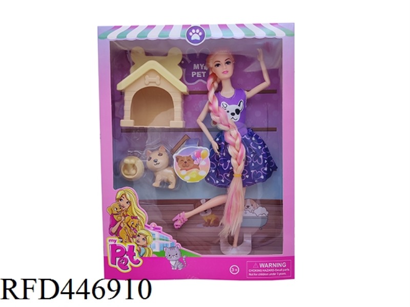 11 INCH FULL BODY 11 JOINT BARBIE + PET SUIT