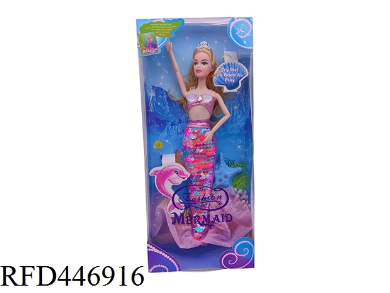 12 INCH SOLID JOINT BARBIE MERMAID FLASH FILM CAN BE TURNED OVER