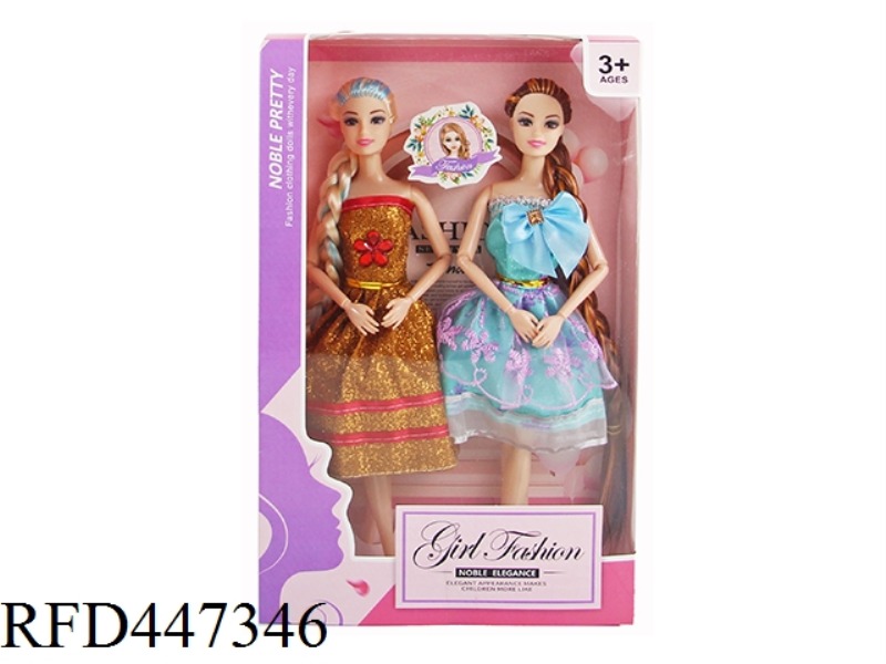 11.5-INCH 9-JOINT SOLID DOUBLE LONG HAIR BARBIE