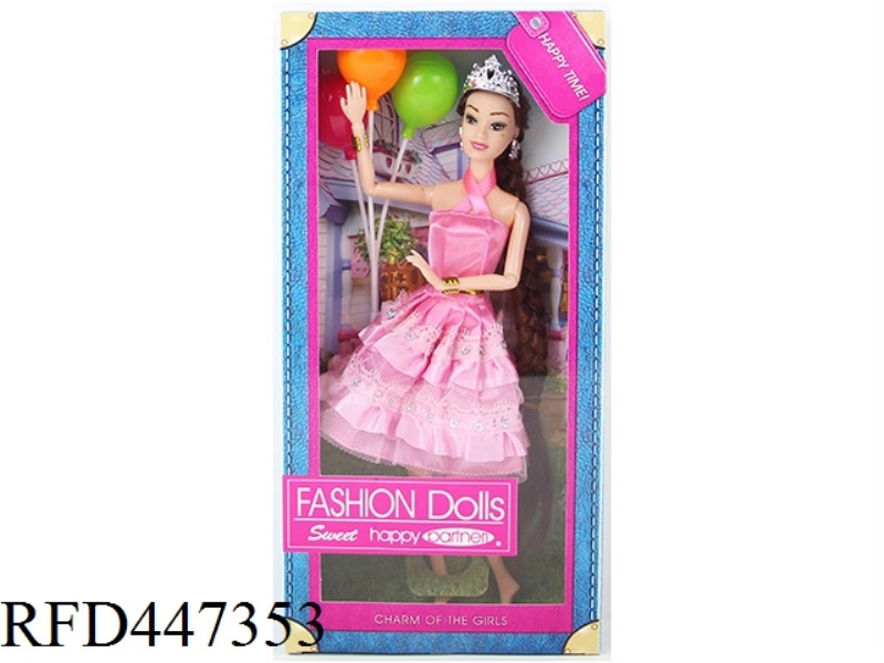 11 INCH SOLID 11 JOINT FASHION LONG HAIR BARBIE DOLL