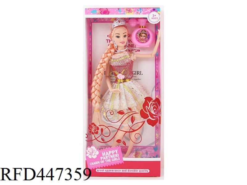 11 INCH SOLID 11 JOINT FASHION LONG HAIR BARBIE DOLL