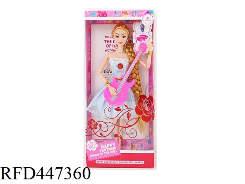 11 INCH SOLID 9-JOINT FASHION LONG HAIR BARBIE DOLL
