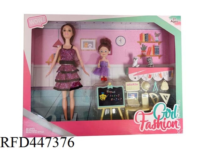NEW 11.5-INCH FASHION BARBIE PRINCESS WITH 3.5-INCH CHILDREN TUTOR SERIES PUPPY