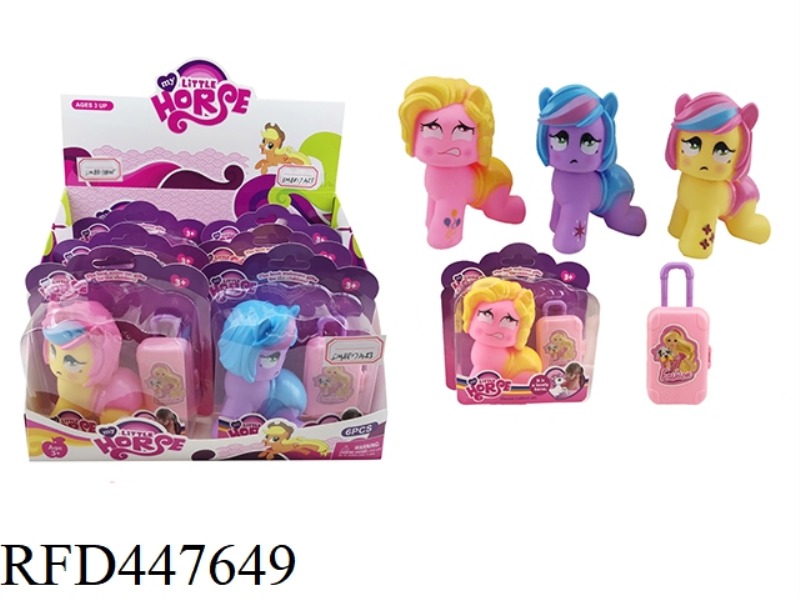 SUCTION PLATE BOXED PONY 6PCS