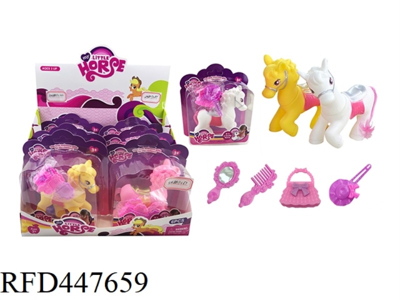 SUCTION PLATE BOXED PONY 6PCS