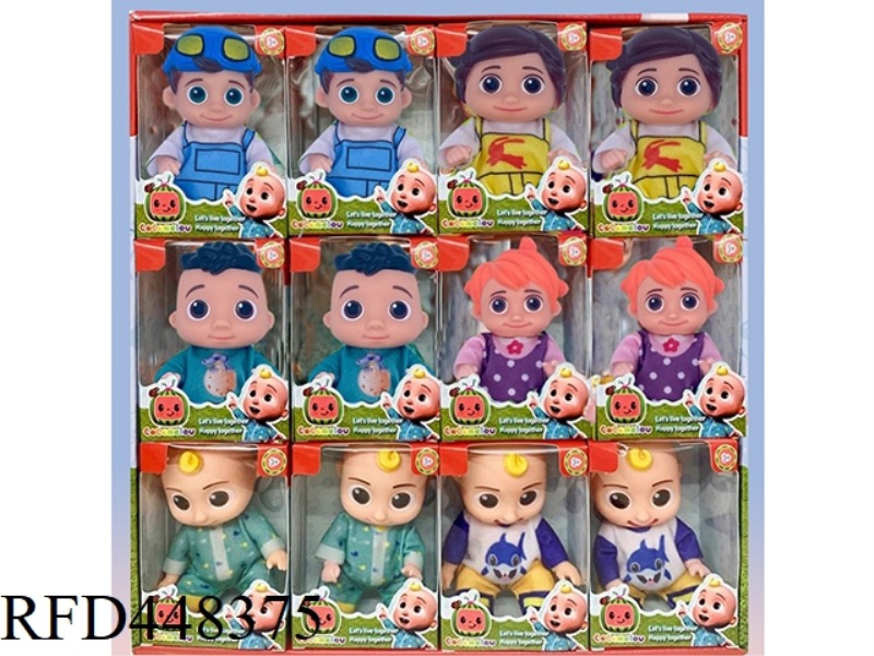 5 INCH FULL BODY VINYL COCOMELON SUPER BABY JOJO WATERMELON SCHOOL BUS 12PCS