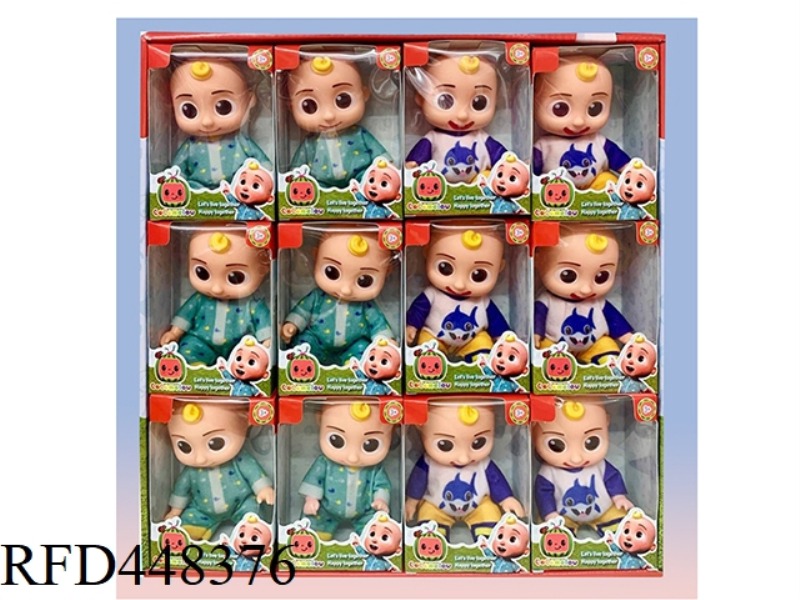 5 INCH FULL BODY VINYL COCOMELON SUPER BABY JOJO WATERMELON SCHOOL BUS 12PCS