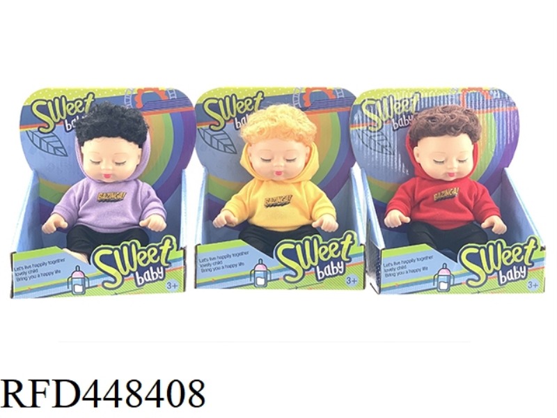 8 INCH DISPLAY BOX FULL BODY VINYL SLEEPING BABY