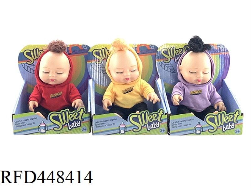 10 INCH DISPLAY BOX FULL BODY VINYL SLEEPING BABY