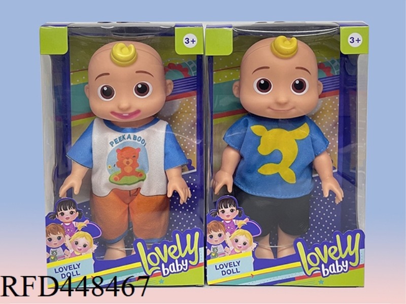 10 INCH WINDOW BOX FULL BODY VINYL COCOMELON WATERMELON SCHOOL BUS JOJO BABY FAT BOY DOLL (WITH 4 SO