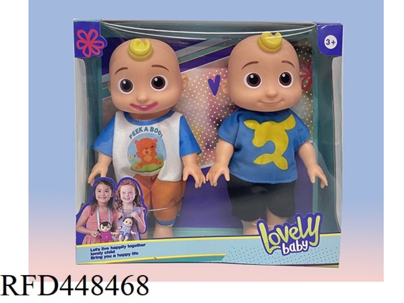 10 INCH WINDOW BOX FULL BODY VINYL COCOMELON WATERMELON SCHOOL BUS JOJO BABY FAT BOY DOLL DOUBLE SUI