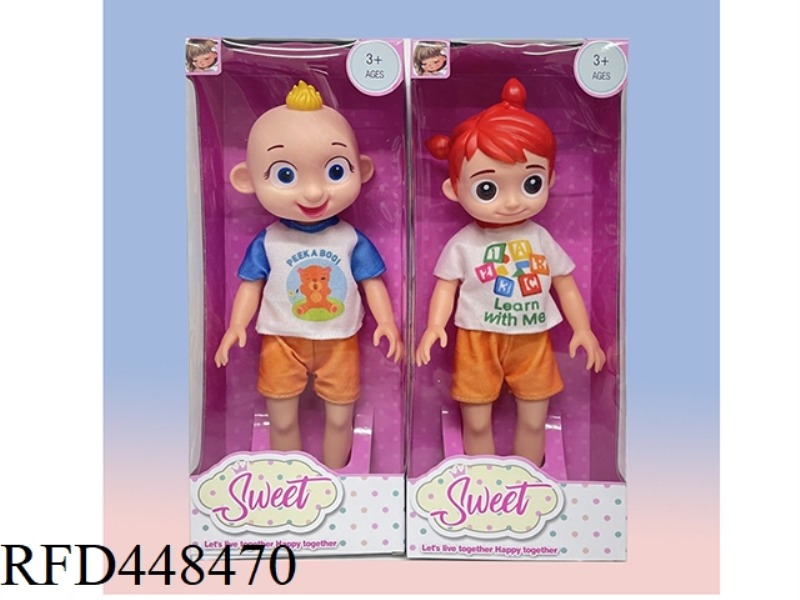 10 INCH WINDOW BOX VINYL HAND EMPTY COCOMELON WATERMELON SCHOOL BUS JOJO BABY FAT BOY DOLL (WITH 4 S