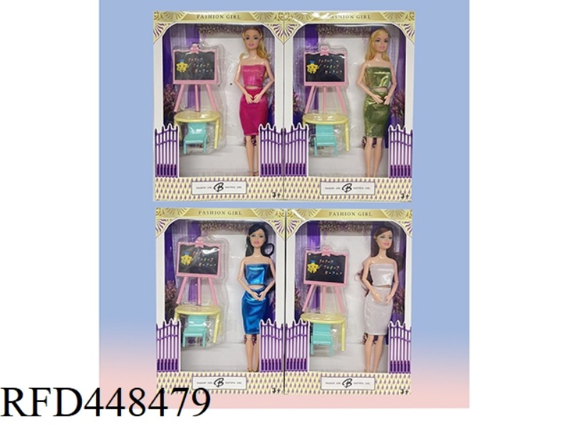 11 INCH WINDOW BOX SOLID FASHION BARBIE