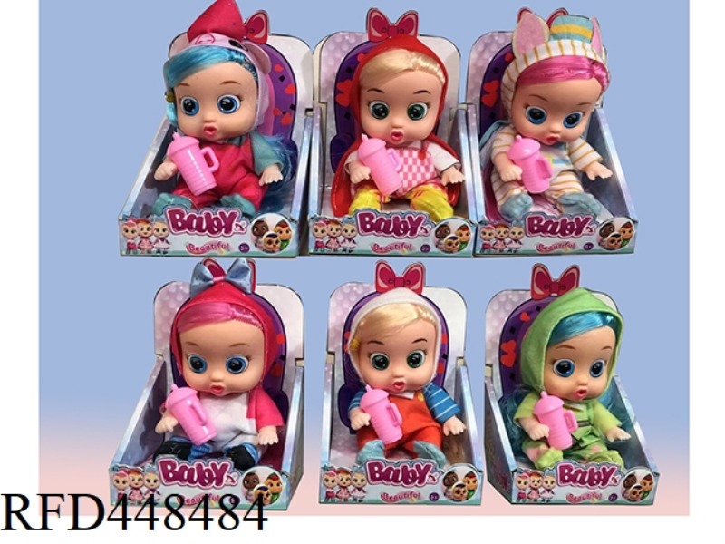 5 INCH DISPLAY BOX SOLID CRYING DOLL WITH HAIR
