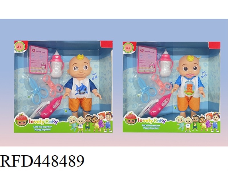 10 INCH WINDOW BOX FULL BODY VINYL COCOMELON WATERMELON SCHOOL BUS JOJO SUPER BABY WITH NURSING ACCE