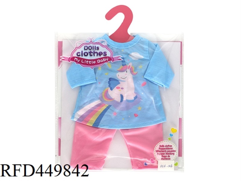DOLL CLOTHES *BLUE UNICORN UNDERWEAR SET