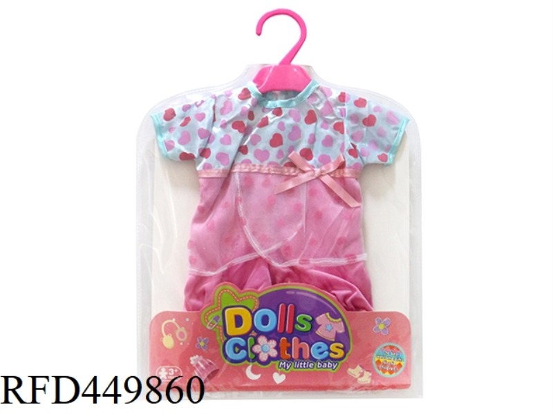 DOLL CLOTHES*PEACH HEART ONE PIECE