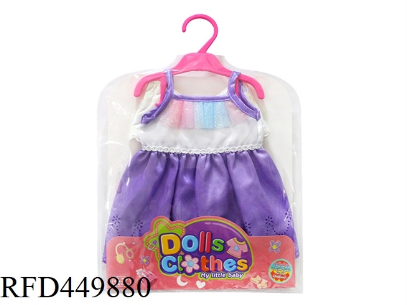 DOLL CLOTHES*PINK PURPLE WINGED FLOWER SKIRT