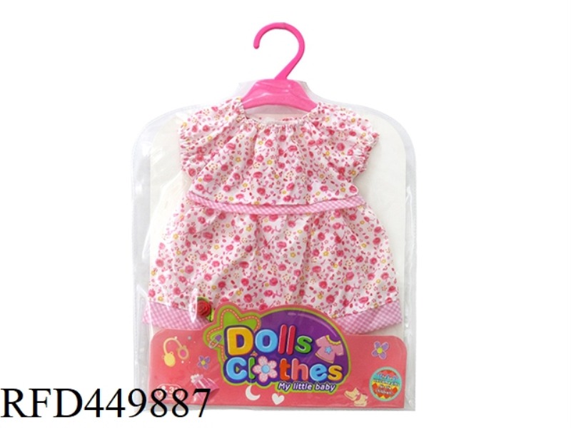 DOLL CLOTHES* 18 INCH SMALL ROSE DRESS