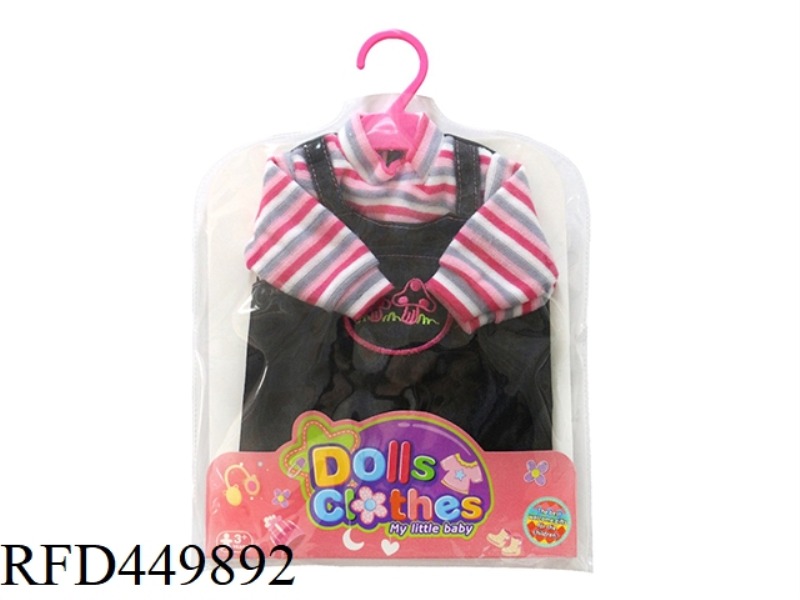 DOLL CLOTHES * DENIM SUSPENDER SET