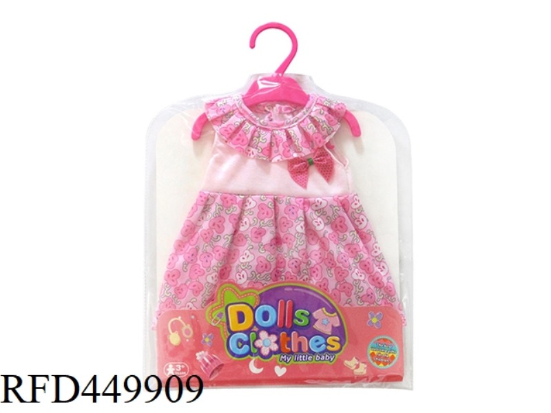 DOLL CLOTHES*PINK COLLAR SKIRT