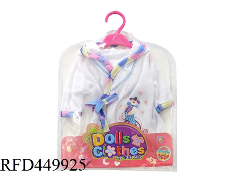 DOLL CLOTHES*TRIANGLE WHITE PAJAMAS