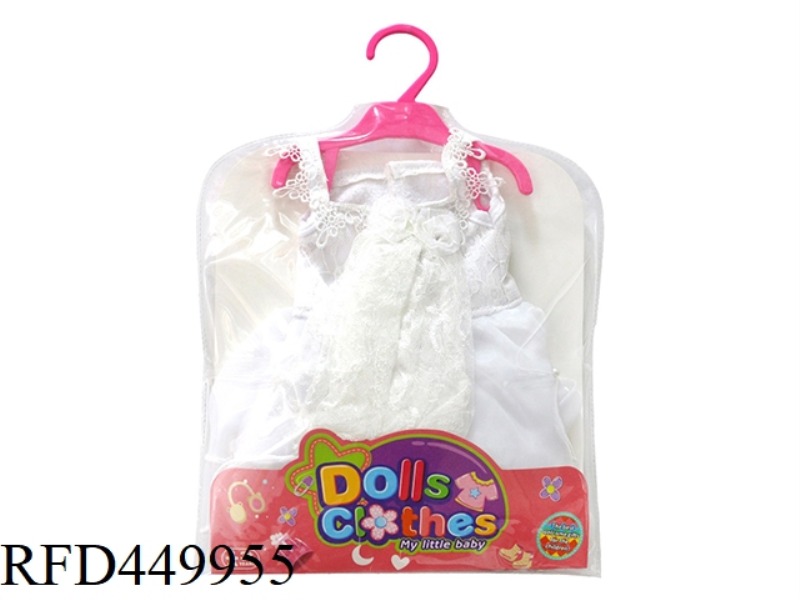 DOLL CLOTHES* WHITE 4 LAYER WEDDING DRESS + VEIL