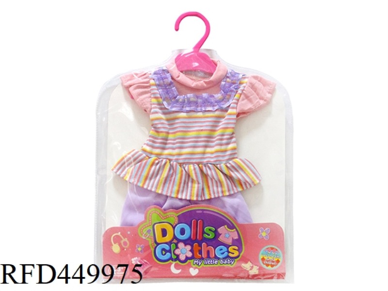 DOLL CLOTHES*XIAHONG STRIPED CLOTHES + PURPLE PANTS