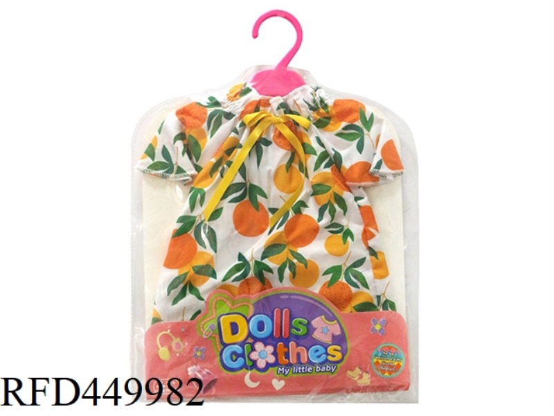 DOLL CLOTHES * ORANGE SKIRT