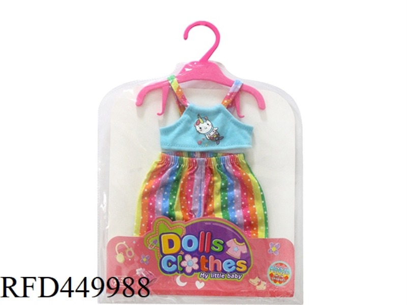 DOLL CLOTHES*RAINBOW FLARED PANTS + DROP-SHOULDER SHORTS