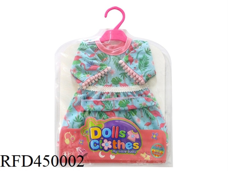 DOLL CLOTHES *FLAMINGO WIDE SLEEVE SKIRT SET