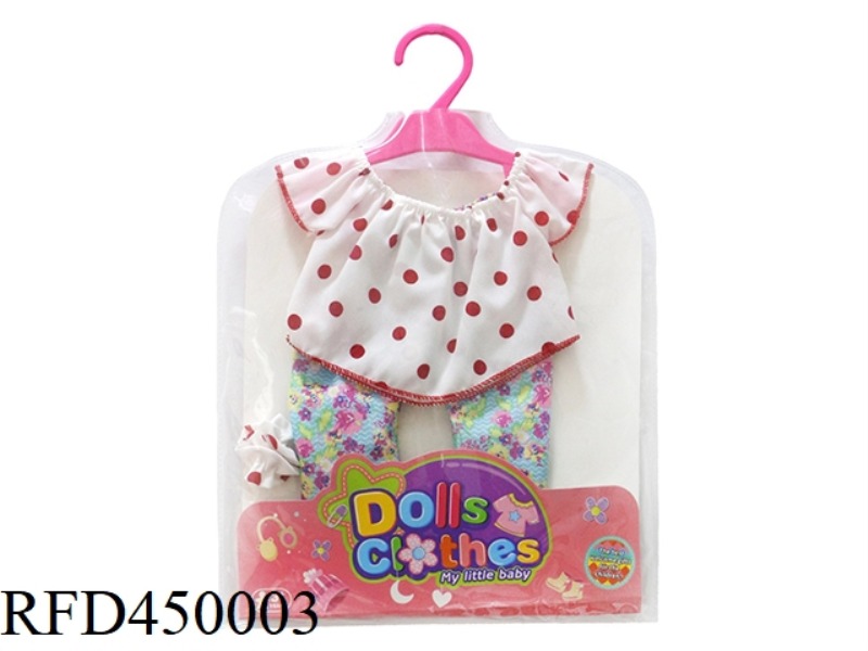 DOLL CLOTHES* BIG RED DOT TOP AND CUIHUA PANTS