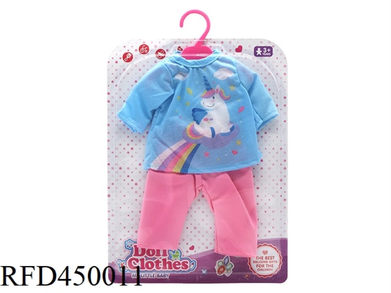 DOLL CLOTHES *BLUE UNICORN UNDERWEAR SET