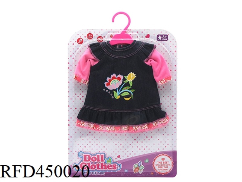 DOLL CLOTHES*RED DENIM STRAIGHT SKIRT