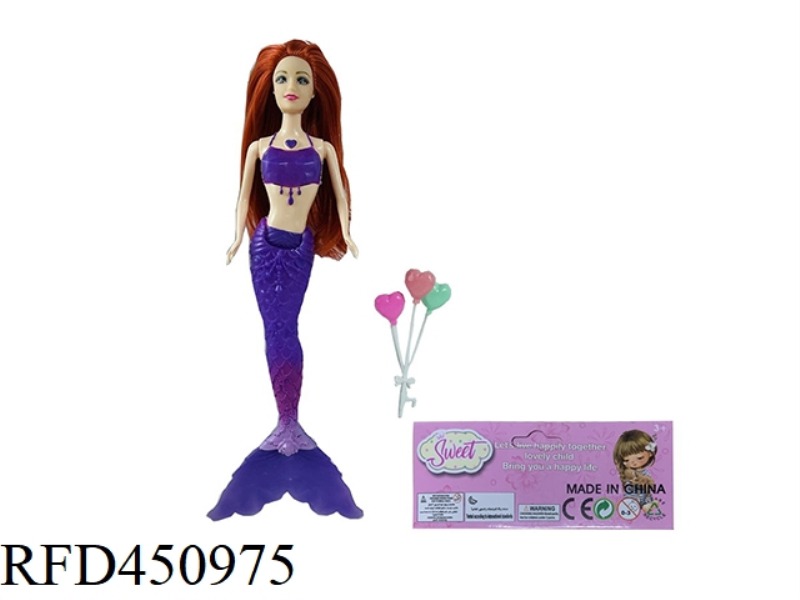 14 INCH REAL BODY LIVE HAND WITH LIGHT MERMAID, WITH BALLOONS