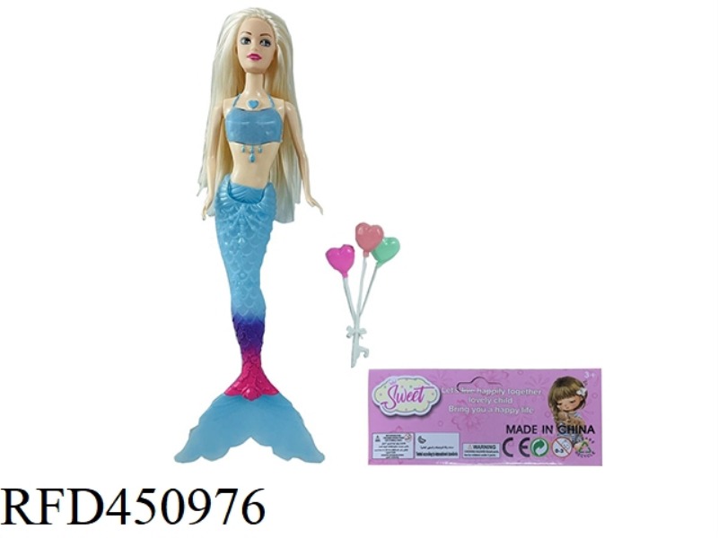 14 INCH REAL BODY LIVE HAND WITH LIGHT MERMAID, WITH BALLOONS
