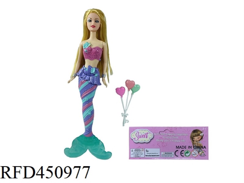 14 INCH REAL BODY LIVE HAND WITH LIGHT MERMAID, WITH BALLOONS