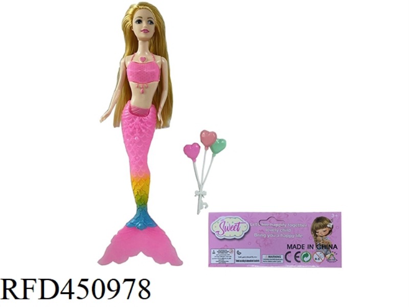 14 INCH REAL BODY LIVE HAND WITH LIGHT MERMAID, WITH BALLOONS