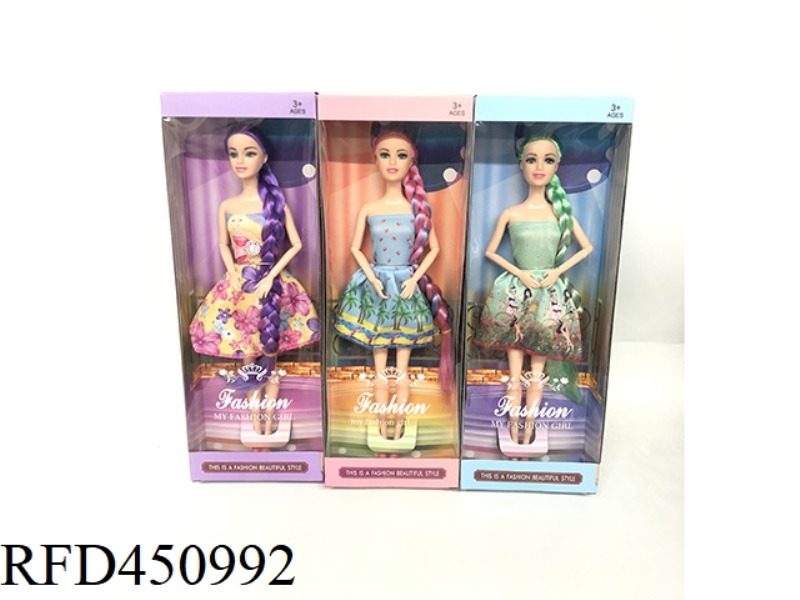 11.5 INCH SOLID BODY 9 JOINTS SOLID BODY BARBIE DOLL