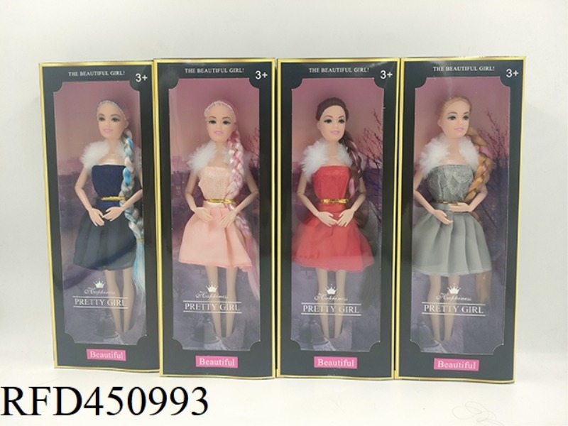 11.5 INCH SOLID BODY 9 JOINTS SOLID BODY BARBIE DOLL