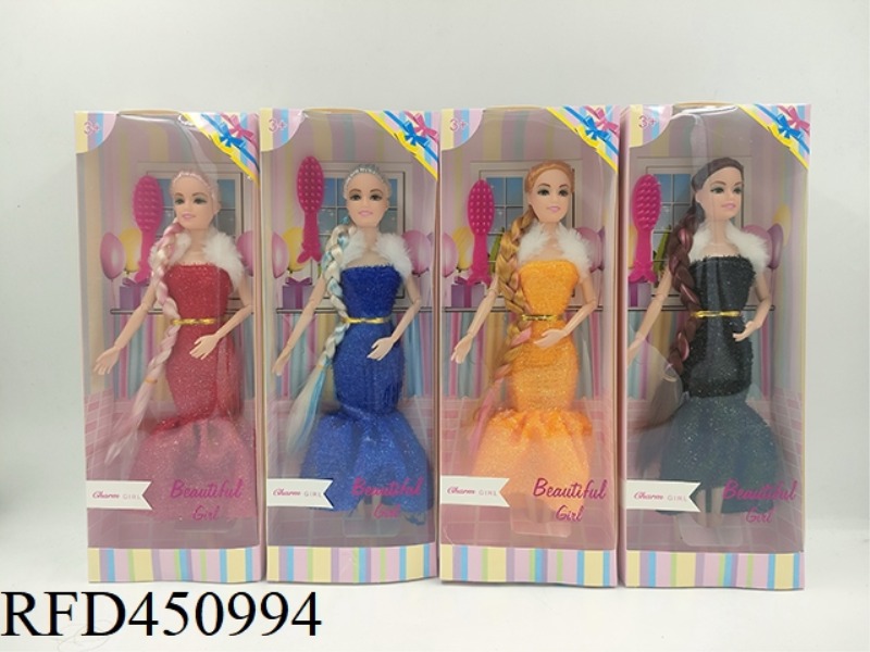 11.5 INCH SOLID BODY 9 JOINT BARBIE DOLL