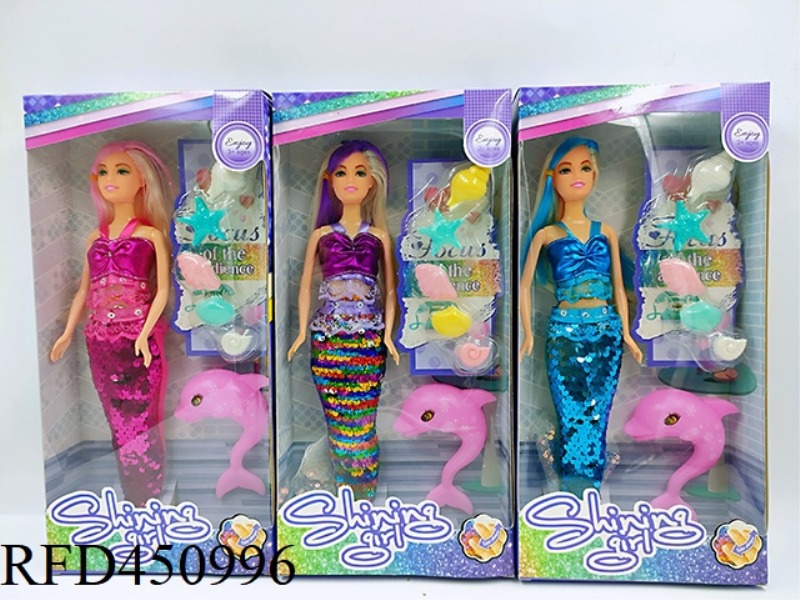 11.5 INCH SOLID MERMAID SEQUINS