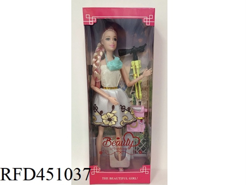11.5 INCH REAL BODY FASHION SHOOTING CAMERA SUIT BARBIE DOLL