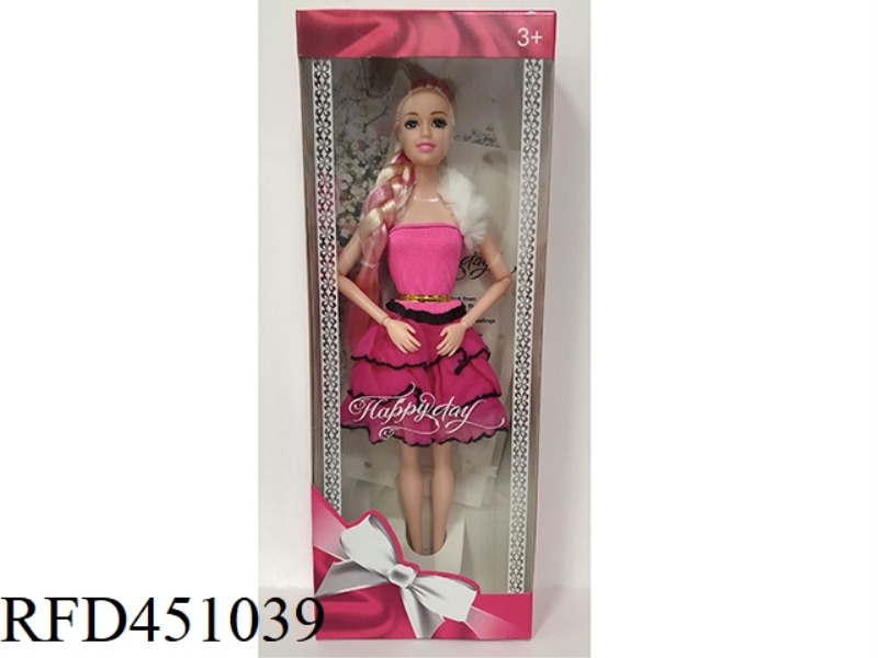 11.5 INCH REAL FASHION FUR COLLAR BARBIE DOLL