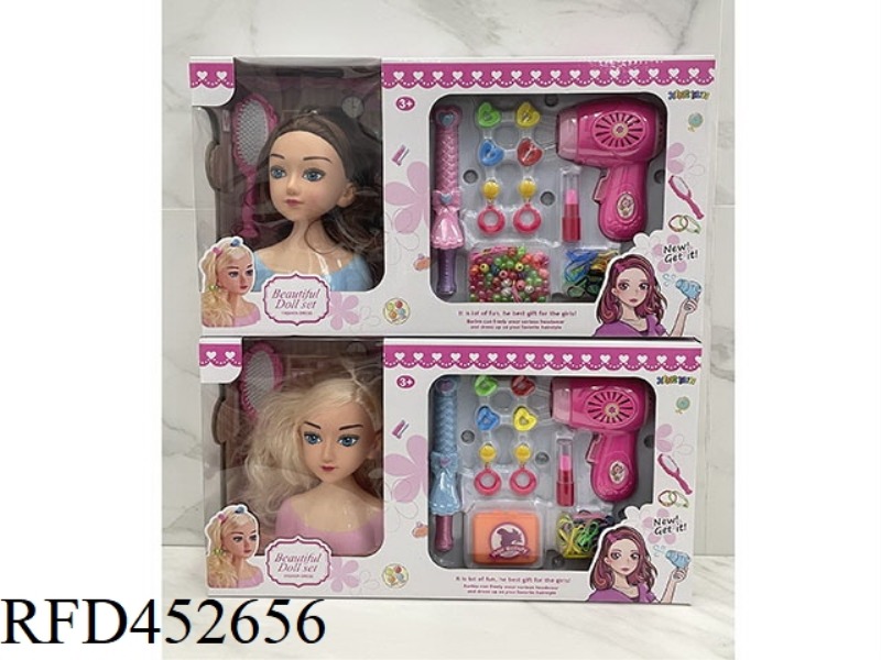 HALF-LENGTH MANNEQUIN SET WITH ELECTRIC HAIR DRYER