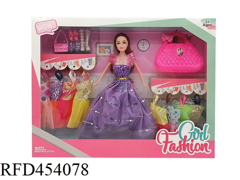 11.5 INCH REAL BODY LIVE WEDDING DRESS BARBIE WITH HANDBAG, HANGING CLOTHES, SHOES BLISTER ACCESSORI