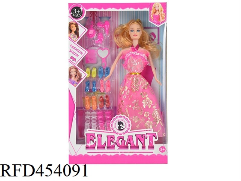 11.5 INCH REAL BODY LIVE HAND WEDDING DRESS BARBIE WITH SHOES BLISTER ACCESSORIES